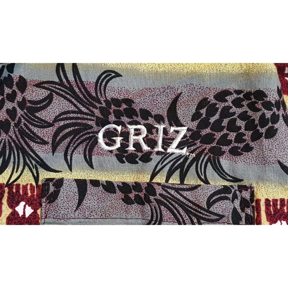 VTG Griz Hawaiian Shirt Mens XL Pineapple Floral - Picture 3 of 9